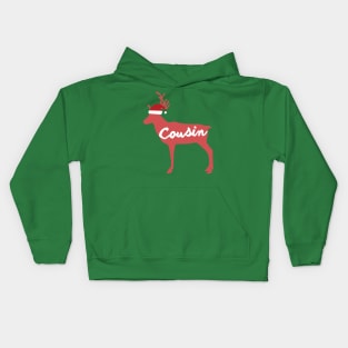 Cousin Reindeer Family Group Christmas Eve Matching Kids Hoodie